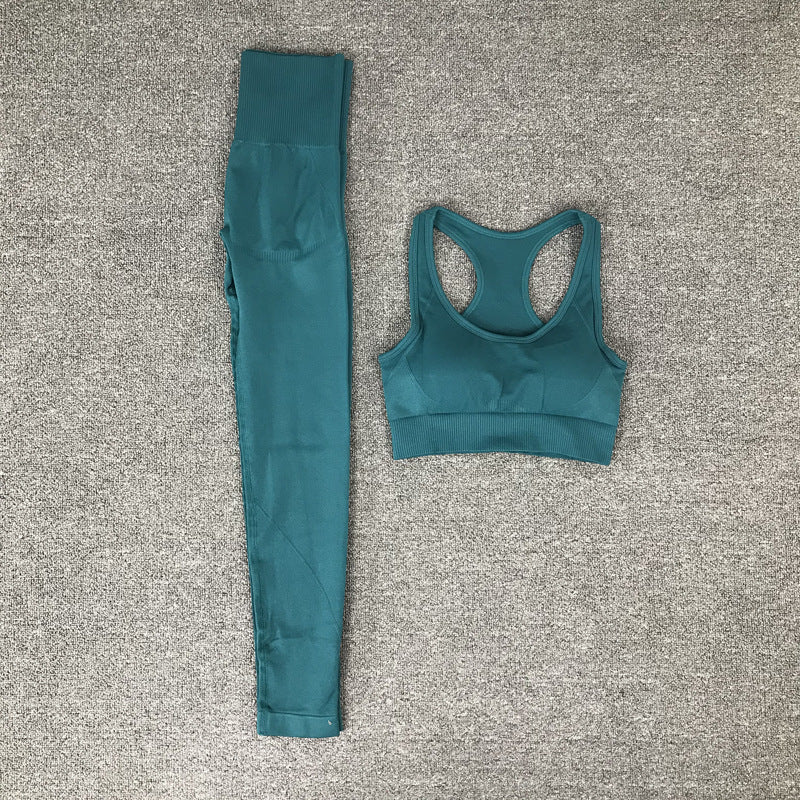 High-Waist Yoga Leggings Set